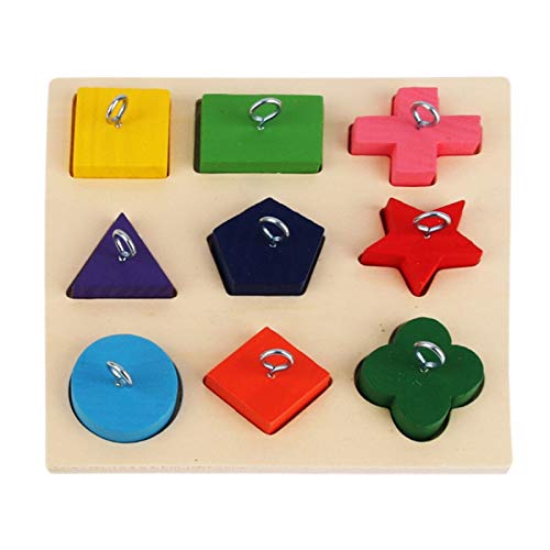 SuanQ Bird Intelligence Spielzeug Papagei Lernspielzeug Papagei Holzblock Puzzle Spielzeug für Kleine und Mittlere Papageien und VöGel von SuanQ