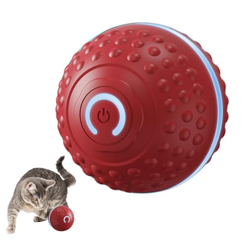 Sucritude Interaktiver Katzenball Spielzeug | Interaktiver Automatischer Bewegungsball Mit Licht | Elektrisches Kauspielzeug Für Kleine Mittlere Große Kätzchen Sucritude Interaktiver Katzenball Spielzeug | Interaktiver Automatischer Bewegungsball Mit Licht | Elektrisches Kauspielzeug Für Kleine Mittlere Große Kätzchen von Sucritude