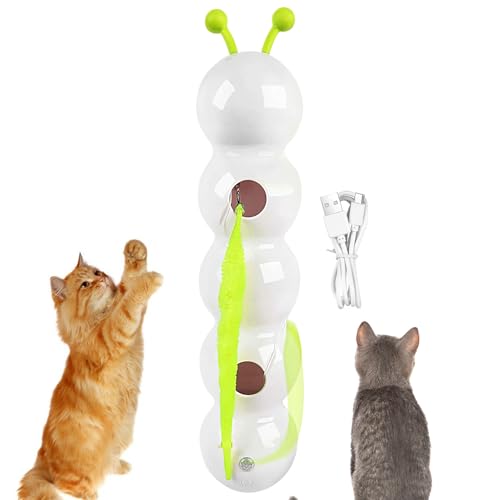 Sucritude Katzenspielzeug Für Innenbereich,Katzenspielzeug für Jagd, Sprung & Interaktives Spielen - Elektrisches Wurmspielzeug Zur Bewegungsförderung, Spielspaß & Gegen Langeweile Für Aktive Sucritude Katzenspielzeug Für Innenbereich,Katzenspielzeug für Jagd, Sprung & Interaktives Spielen - Elektrisches Wurmspielzeug Zur Bewegungsförderung, Spielspaß & Gegen Langeweile Für Aktive von Sucritude