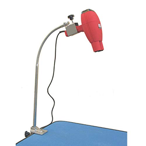 SudaTek Heavy Duty Hund Haustier Faltbar Flexible Trimmtisch-Halterung für Haustier Fön Handfreier Edelstahl-Groomers Dritter Arm mit Klemme von SudaTek