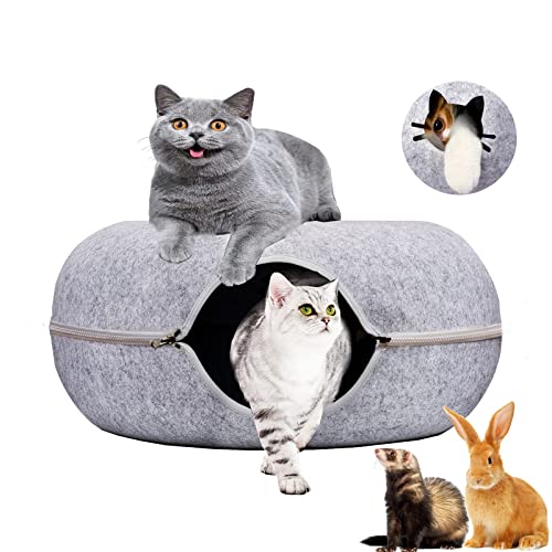 katzenbett,katzenhöhle&häuser katzenkorb zum schlafen L-63cm,Abnehmbar und waschbar katzenTunnel Spielzeug Kann für Katzen Katzenspielzeug verwendet Werden,katzentunnel Filz Donut katzenbett,katzenhöhle&häuser katzenkorb zum schlafen L-63cm,Abnehmbar und waschbar katzenTunnel Spielzeug Kann für Katzen Katzenspielzeug verwendet Werden,katzentunnel Filz Donut von Sudadera