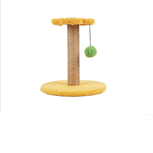 Kratzstange Baum Spaß Sisalpfosten Kratzturm zieht Kugelsprung Spielspielzeug Haustier Kätzchen Klettergerüst for Katzen (Color : E) von Sudemota
