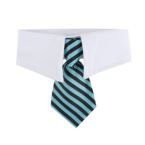 Klassiker Bowtie Für Kleine Handgefertigte Streifenkragen Krawatte Für Hunde Und Katzen Verstellbare Magische Klebebandschließung Haustierkragen Krawatte von SueaLe