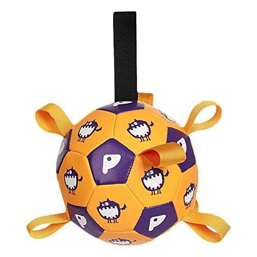 SueaLe 1 Set Interaktives Fußballspielzeug für Hunde im Freien, Trainingsspielzeug mit Pumpe für Hunde, Haustier, Hundebiss, Kauspielzeug, Hundejagdzubehör von SueaLe