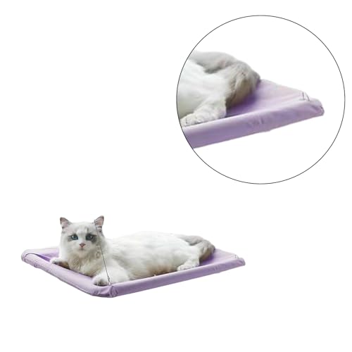 SueaLe Fenster-Hängematte für Katzen mit Saugnäpfen, hängende Bettstange, atmungsaktives Stoff-Ruhebett, einfach zu installierende Hängematte von SueaLe