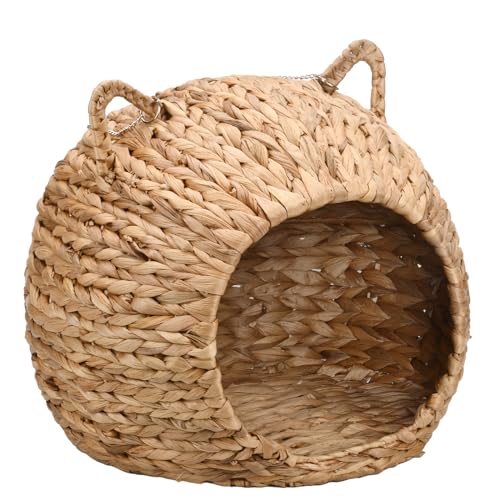 SueaLe Handgewebtes Hängendes Hängemattenbett Kleines Schaukelbett Für Kleine Katzen Haustierhaus Unterschlupf Zubehör Bett SueaLe Handgewebtes Hängendes Hängemattenbett Kleines Schaukelbett Für Kleine Katzen Haustierhaus Unterschlupf Zubehör Bett von SueaLe