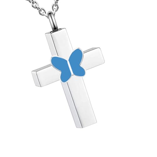 SueaLe Haustier Urnen Halskette Für Aschefädenübergänge Crosses Halskette Halshals Schmuckversorgungen Für Pet Memorial Schmuckzubehör von SueaLe