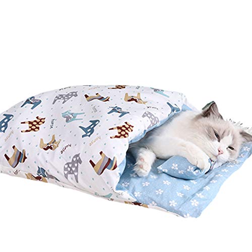 SueaLe Haustier für Katzen, Hundebetten, weich, warm, Katzenschlafsack, Welpenhaus, wärmend und gemütlich, für den Winter, warmes Katzenbett, gemütliches Katzenbett von SueaLe