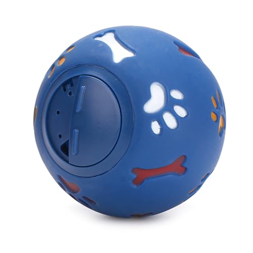 SueaLe Hunde-Kauspielzeug Vinyls, befüllbarer Leckerbissen-Ball, Beißspielzeug für Aggressive Kauer, auslaufendes Futterspielzeug für das Training der Zahnreinigung von SueaLe