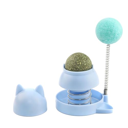 SueaLe Katzenspielzeug mit Katzenminzball, rotierendem Ball und geistiger Stimulation, kombiniertes interaktives Spielzeug für Katzen jeden Alters von SueaLe