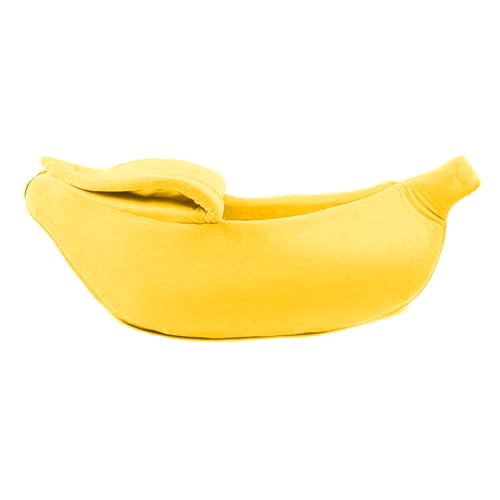 SueaLe Warmes Höhlenbett Für Den Innenbereich Cartoon Bananen Versteckbetten Zelthaus Für Welpen Kleine Hunde Bananenbetten Für Innenkatzen SueaLe Warmes Höhlenbett Für Den Innenbereich Cartoon Bananen Versteckbetten Zelthaus Für Welpen Kleine Hunde Bananenbetten Für Innenkatzen von SueaLe