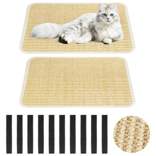 Suevut Katzenkratzmatte - 2 Pack 30x40cm Natursisal Katzenkratzmatte, Anti-Rutsch-Pad für Möbel und Wände, langlebige Kratzoberfläche, schützt Sofas und Teppiche, fördert gesundes Kratzen Suevut Katzenkratzmatte - 2 Pack 30x40cm Natursisal Katzenkratzmatte, Anti-Rutsch-Pad für Möbel und Wände, langlebige Kratzoberfläche, schützt Sofas und Teppiche, fördert gesundes Kratzen von Suevut