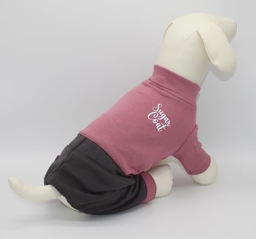 Sugar Coat Hundepullover, Sweatshirt mit 4 Beinen, Einteiler, für Katzen, Welpen, gemütlicher Schlafanzug, bequeme Baumwollmischung, Farbblock mit Loch für die Leine, reflektierender Logo-Druck Sugar Coat Hundepullover, Sweatshirt mit 4 Beinen, Einteiler, für Katzen, Welpen, gemütlicher Schlafanzug, bequeme Baumwollmischung, Farbblock mit Loch für die Leine, reflektierender Logo-Druck von Sugar Coat