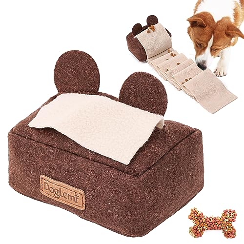 Sugeru® Neue Intelligenzspielzeug für Hunde-Verstecke und suche nach Taschentuchbox | schnüffelball | Dog Spiel spielsachen | interaktives hundespielzeug | Geistige Stimulation von Haustieren (Braun) von Sugeru