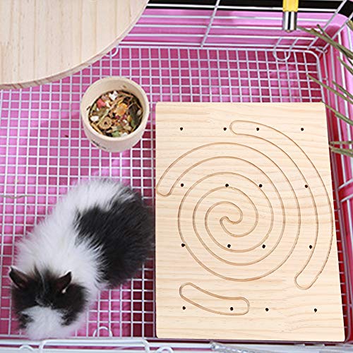 Sugoyi Langlebiges Abreact Mood Squirrel Scratching Tool, Pet Toy Claws Scratching Board, sicheres Käfigzubehör für Igel Chinchilla Meerschweinchen Kaninchen von Sugoyi