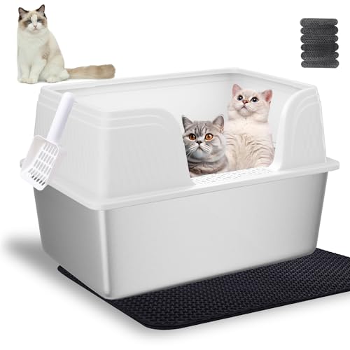 Katzentoilette 6040 (Weiß, XXL) von Suhaco
