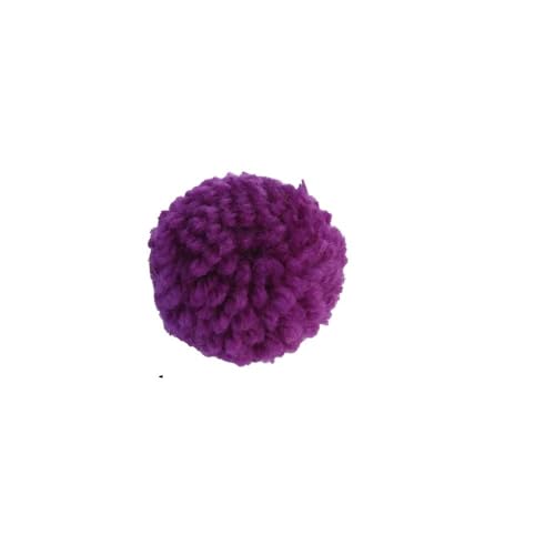 Halloween-Katzenspielzeug, Zubehör für Haustiere, Trommelglocke mit Blumen, Kürbiskugel, interaktives Spielzeug für Katzen im Innenbereich zur Jagd (Purple Haired Ball) von SuiHeill
