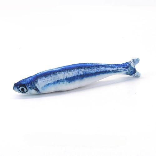 Katzenspielzeug, Trainingsunterhaltung, Plüschfisch, Plüschkissen, Fischsimulation, Katzenspielzeug, interaktiver Fisch, Kauspielzeug für Haustiere, Zubehör von SuiHeill