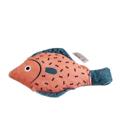 Katzenspielzeug Catnip 3D Simulation Goldfisch Spielzeug für Kätzchen Fisch Kissen interaktiver Klang Katze Kauen Beißen Plüschspielzeug Katzenbedarf (Rosa, Stil 4) von SuiHeill