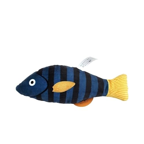 Katzenspielzeug Catnip 3D Simulation Goldfisch Spielzeug für Kätzchen Fisch Kissen interaktiver Klang Katze Kauen Beißen Plüschspielzeug Katzenzubehör (Blauer Stil 3) von SuiHeill