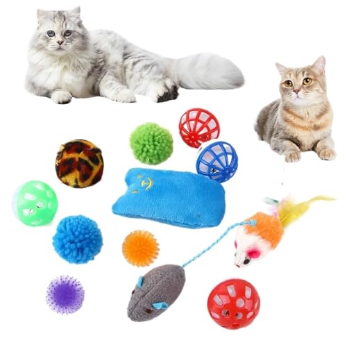 Katzenspielzeug in Form einer Maus, faltbare Kugeln, Spieltunnel für Katzen, lustiges Zelt für Katzen, Mäusebedarf, Simulationsfisch, Zubehör für Katzen (5) von SuiHeill