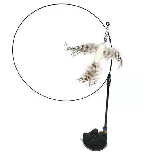 Simulation Interaktiver Vogel Lustige Katze Spielzeug Gefiederter Pelziger Vogel mit Glocke Spielzeug Saugen Kätzchen Spielen Zubehör für Haustiere (C-Sucker) von SuiHeill