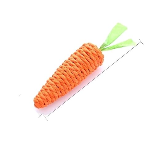 Spielzeug für Katzen Karotte Sound Pet Products Kratzbaum aus bissfestem Papier Zahnreinigung Interaktives Spielzeug für Katzen Karotte zum Kauen (S) von SuiHeill