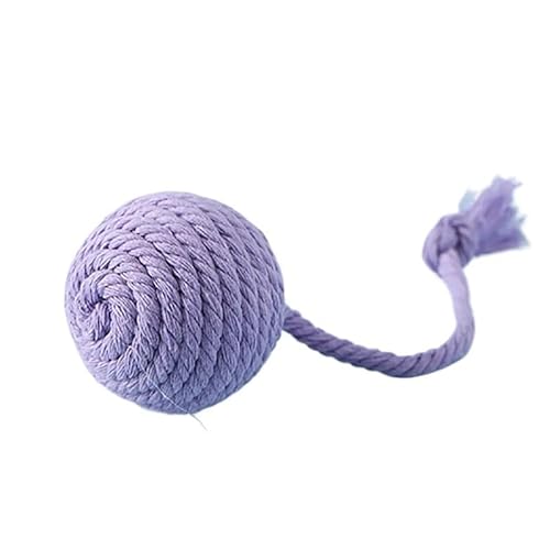 SuiHeill Bunte Katze Baumwolle Seil Geflochten Teaser Ball Spiel Kauen Kratzen Interaktives Kratzen Lustiges Kauspielzeug für Haustiere Katze Hund (21) von SuiHeill