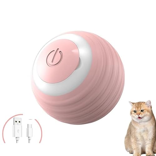 SuiHeill Interaktives Spielzeug für Katzen, automatische rotierende Bälle, künstlicher Schwanz, wiederaufladbares intelligentes Spielzeug für Haustiere, Hundetraining und Katzentraining, imitiert die von SuiHeill