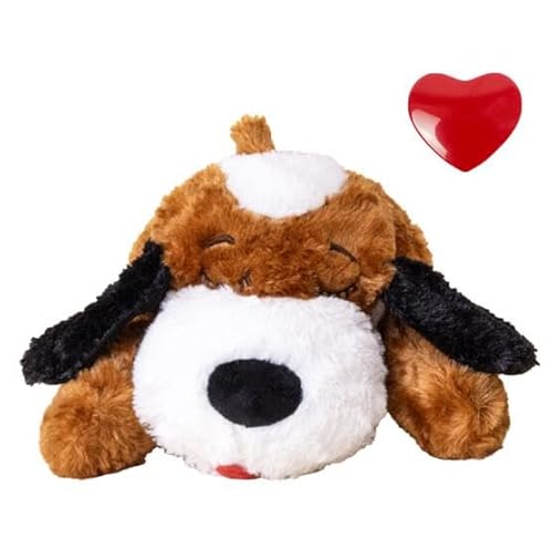 SuiHeill Plüschtier für Hunde mit Herzschlag für Haustiere, Verhaltenstraining, bequem, kuschelig, Linderung von Angst, Schlafhilfe, langlebige Puppe (WS Heartbeat) von SuiHeill