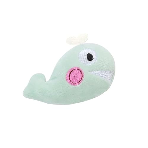 SuiHeill Zubehör für Haustiere, Plüschspielzeug in Vogelform, Igel, Elefant, niedlich, Hi Play, enthält Katzenminze, Katzenspielzeug, interaktives Spielzeug für Katzen (Whale) von SuiHeill