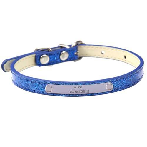 Suiecuor Personalisiertes Hundehalsband aus Leder mit personalisierter Namensschild aus Edelstahl Hundehalsbänder für kleine mittelgroße und große Hunde Suiecuor Personalisiertes Hundehalsband aus Leder mit personalisierter Namensschild aus Edelstahl Hundehalsbänder für kleine mittelgroße und große Hunde von Suiecuor