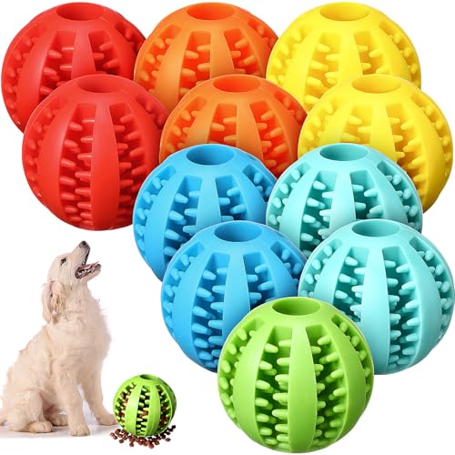 Suilung 12 Stück Leckerli-Spielzeugbälle für Hunde, interaktives Puzzle-Spielzeug, Welpenbälle zum Zahnen, Kauen, Anreicherung für Langeweile und Gehirn, stimulierendes Spiel, um sie beschäftigt zu Suilung 12 Stück Leckerli-Spielzeugbälle für Hunde, interaktives Puzzle-Spielzeug, Welpenbälle zum Zahnen, Kauen, Anreicherung für Langeweile und Gehirn, stimulierendes Spiel, um sie beschäftigt zu von Suilung