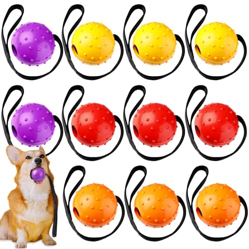 Suilung Hunde-Trainingsball an Seil, Zerrspielzeug an Schnur, interaktiv, 6,9 cm Ball auf 30 cm Seil, Welpenspielzeuge, klein, groß, mittel, Haustierspielzeug zum Kauen, Spielen, Belohnen, 12 Stück Suilung Hunde-Trainingsball an Seil, Zerrspielzeug an Schnur, interaktiv, 6,9 cm Ball auf 30 cm Seil, Welpenspielzeuge, klein, groß, mittel, Haustierspielzeug zum Kauen, Spielen, Belohnen, 12 Stück von Suilung
