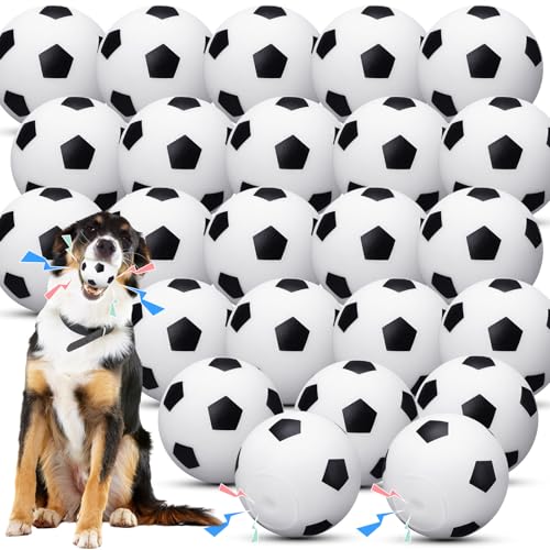 Suilung Quietschende Hunde-Tennisbälle, weiches Latex-Gummi, quietschendes Hundespielzeug, interaktives Kau-Wurf, Apportierbälle für kleine und mittelgroße Welpen, Training, schwimmende Wasserjagd von Suilung