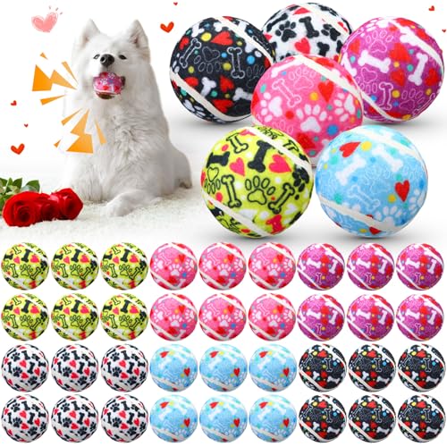 Suilung Quietschende Tennisbälle für Hunde, zum Valentinstag, 6,3 cm, interaktives Haustierspielzeug, Ball für kleine, mittelgroße und große Hunde, Plüsch-Kauspielzeug, Zahnreinigung für aggressive Suilung Quietschende Tennisbälle für Hunde, zum Valentinstag, 6,3 cm, interaktives Haustierspielzeug, Ball für kleine, mittelgroße und große Hunde, Plüsch-Kauspielzeug, Zahnreinigung für aggressive von Suilung