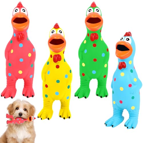 Suilung Quietschendes Huhn-Hundespielzeug aus Gummi, Latex, schreiendes Huhn, Hundespielzeug, Großpackung für aggressive Kauer, charmantes, langlebiges Huhn-Hundespielzeug, Molar-Hundespielzeug für Suilung Quietschendes Huhn-Hundespielzeug aus Gummi, Latex, schreiendes Huhn, Hundespielzeug, Großpackung für aggressive Kauer, charmantes, langlebiges Huhn-Hundespielzeug, Molar-Hundespielzeug für von Suilung