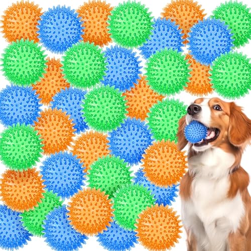 Suilung Quietschendes Hundespielzeug, Bälle für Welpen, Kauspielzeug, Hundebälle zum Zahnen, Spielen, Apportieren, Apportieren, Apportieren, 3 Farben, 36 Stück Suilung Quietschendes Hundespielzeug, Bälle für Welpen, Kauspielzeug, Hundebälle zum Zahnen, Spielen, Apportieren, Apportieren, Apportieren, 3 Farben, 36 Stück von Suilung