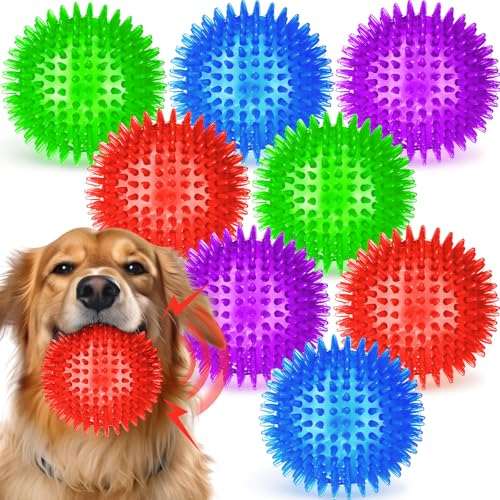 Suilung Robuste Hundebälle für mittelgroße und große Hunde, 11,4 cm, 8 Stück von Suilung