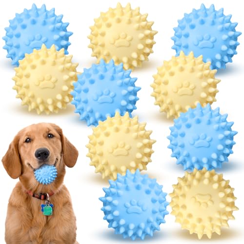 Suilung Schwimmender Sommer-Hundeball für Welpen, Kauspielzeug zum Zahnen, BPA-frei, ungiftig, mittelgroß, wasserdicht, Gummi, Kauball für Welpen, Hunde, Kauball zum Zahnen, 10 Stück Suilung Schwimmender Sommer-Hundeball für Welpen, Kauspielzeug zum Zahnen, BPA-frei, ungiftig, mittelgroß, wasserdicht, Gummi, Kauball für Welpen, Hunde, Kauball zum Zahnen, 10 Stück von Suilung