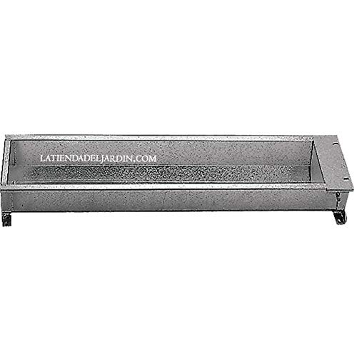 Suinga Automatische Kanaltränke, 2 m Maße: 200 x 25 x 14 cm (Boden, Höhe). Hergestellt aus verzinktem Blech von Suinga
