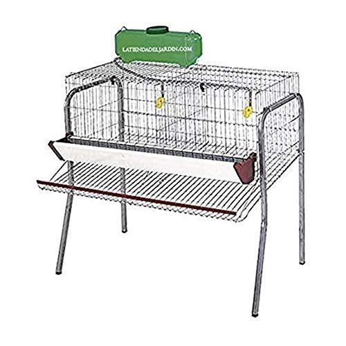 Suinga - Batterie für Hühner, 2 Abteilungen. Platz für 10 Hühner. Maße: 106 x 70 x 95 cm Inkl. Anti-Verschmutzungsschutz. von Suinga