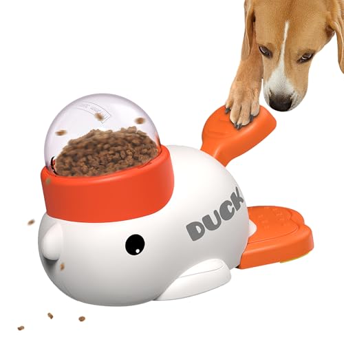 Hunde-Puzzle-Spielzeug, interaktiver Slow Feeder, Futter-Leckerli-Spender (Weiß) von Suitchi