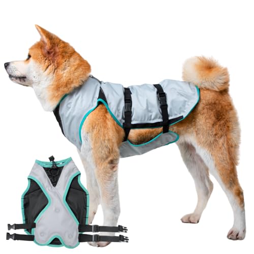 Suitical Dry Cooling Vest Hund, L, Silber von Suitical