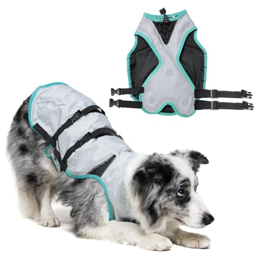 Suitical Dry Cooling Vest Hund, M, Silber von Suitical