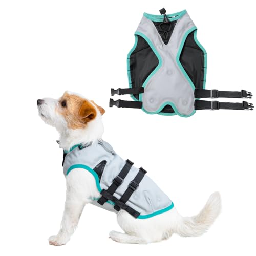 Suitical Dry Cooling Vest Hund, XS, Silber von Suitical