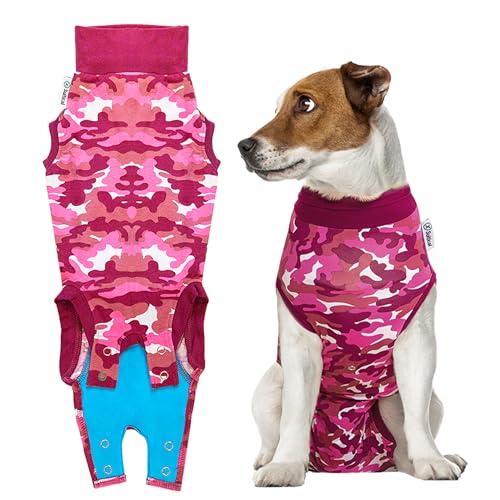 Suitical Recovery Suit Hund, S, Rosa Camouflage von Suitical