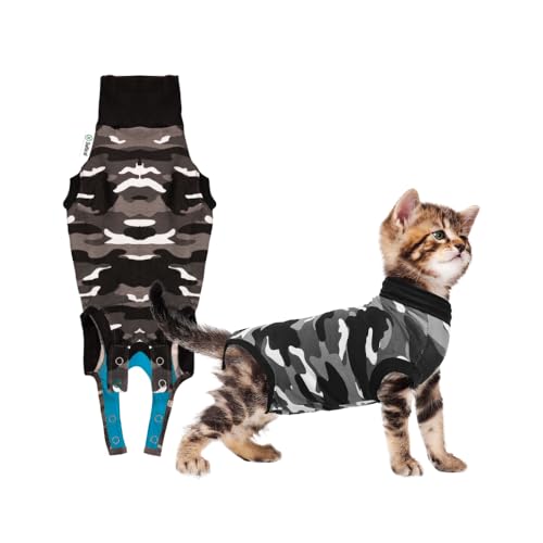 Suitical Recovery Suit Katze, XXXS - Schwarz Camouflage von Suitical