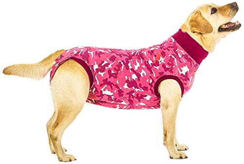 Suitical Recovery Suit Hund, M+, Rosa Camouflage von Suitical