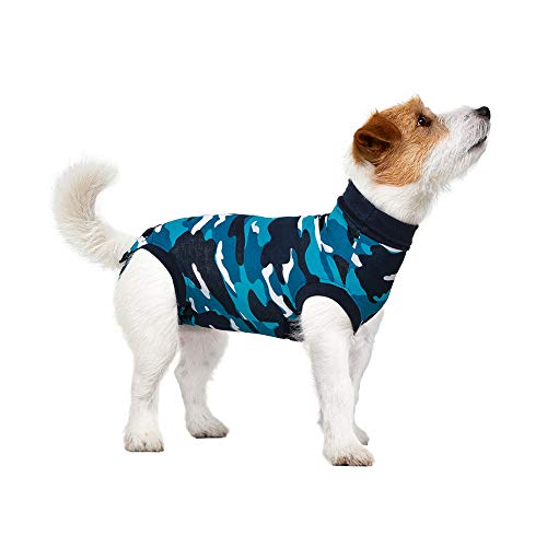 Suitical Recovery Suit Hund, S, Blau Camouflage von Suitical